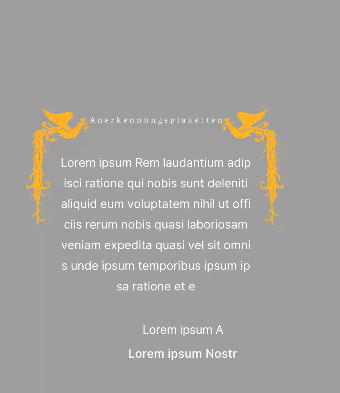 Dankeschön-Plakette zum Muttertag mit einer Phönix-Illustration