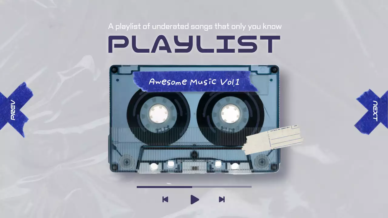 그레이 레트로 뮤직 플레이리스트 유튜브 썸네일