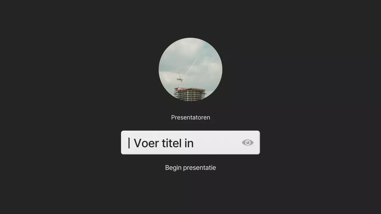 Voorstel voor moderne desktop UI in zwart