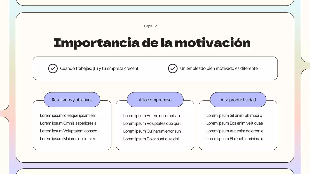 Una sencilla lección de motivación organizativa con los colores del arco iris