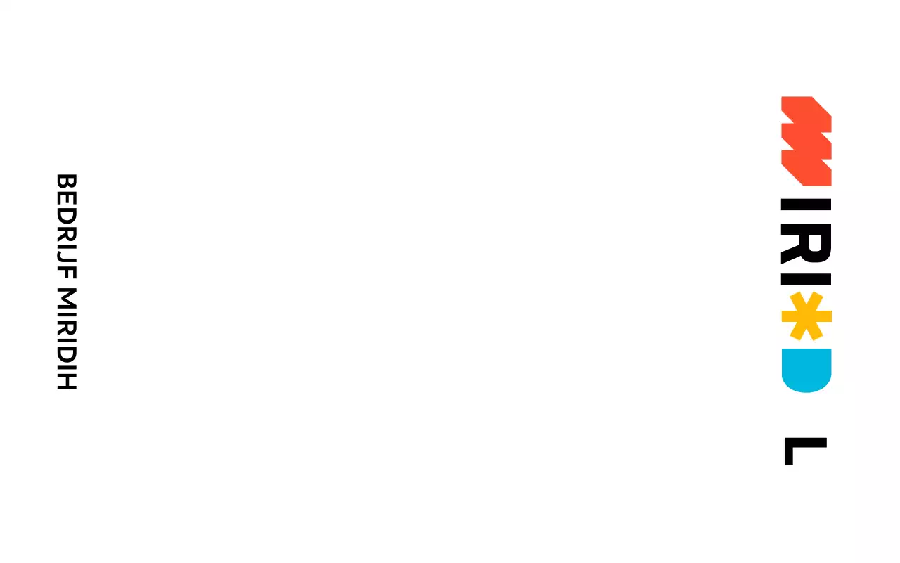 Promotioneel bedrijfsontwerp met een vleugje kleur