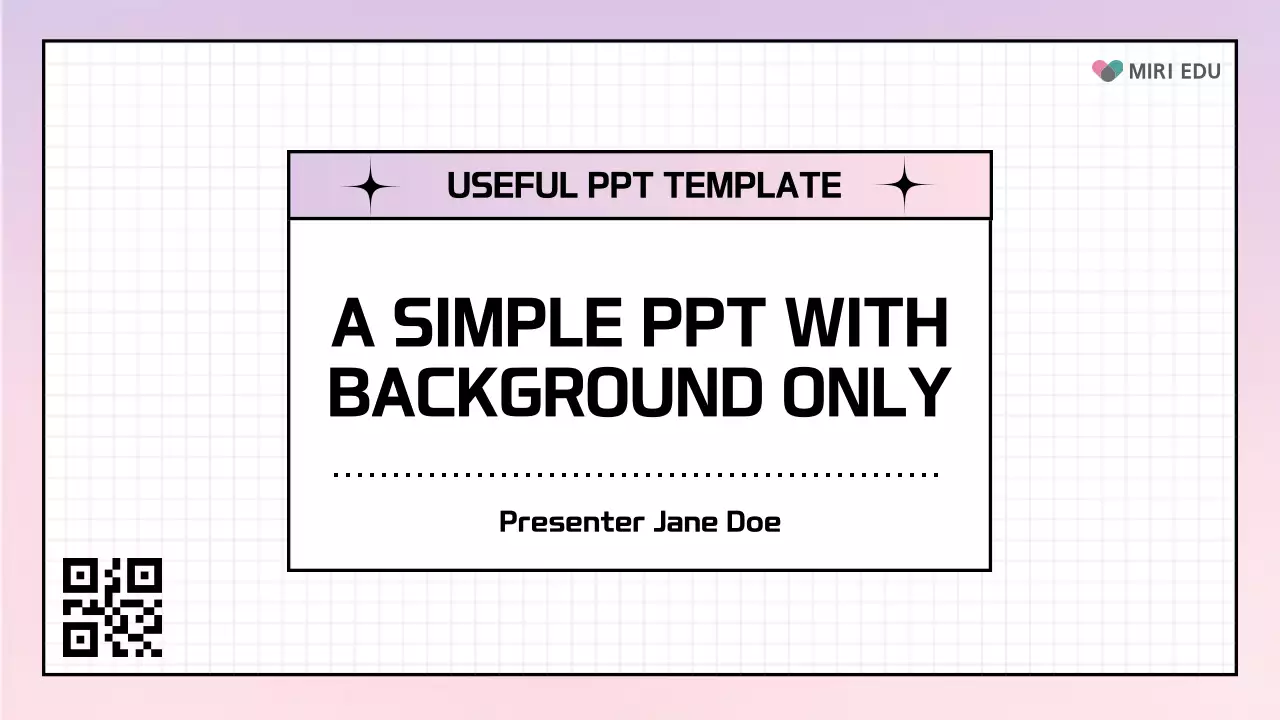 Pink Minimal Template Presentation
