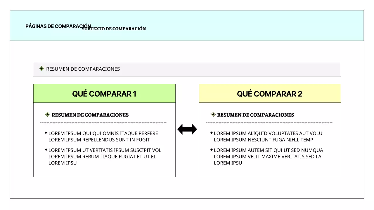Un sencillo informe imprimible en azul claro y chartreuse