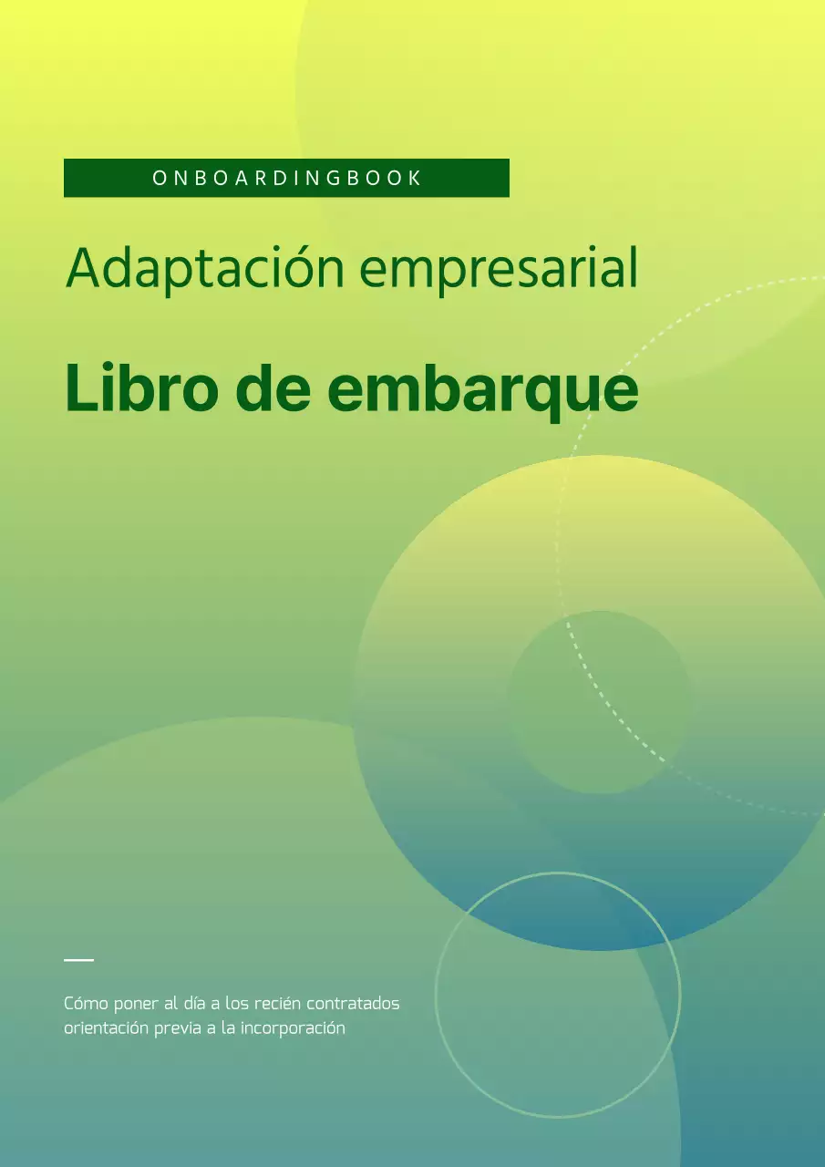 Directrices de empresa geométricas amarillas y verdes