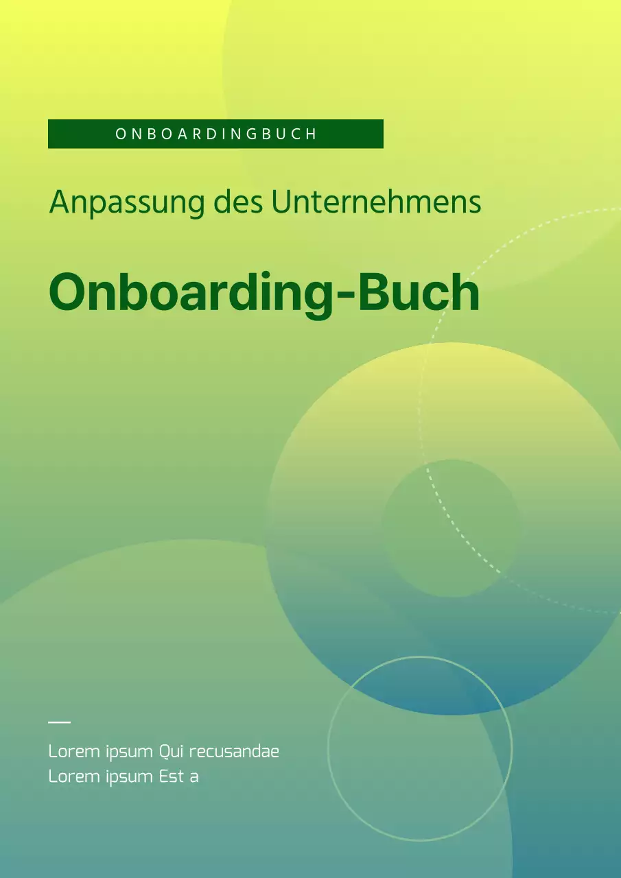 Gelbe und grüne geometrische Unternehmensleitlinien umfassen