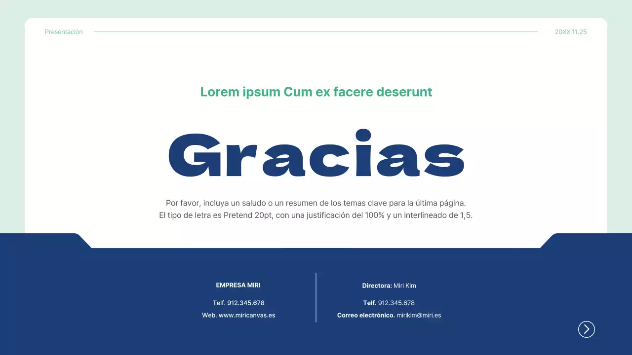 Plan de lecciones de consultoría de formación empresarial sencilla de Blue and Mint