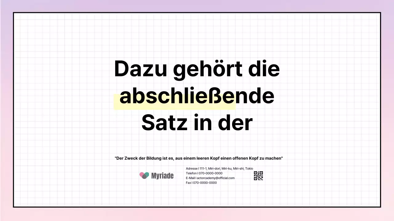 Ein einfaches Trainingsdeck mit einem lila Farbverlauf