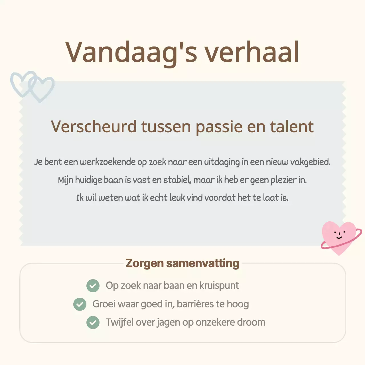 De lichtblauwe en gele nieuwsbrief over counseling