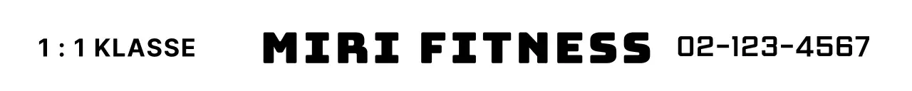 Promoot je fitness tekstlogo in een eenvoudige, strakke stijl