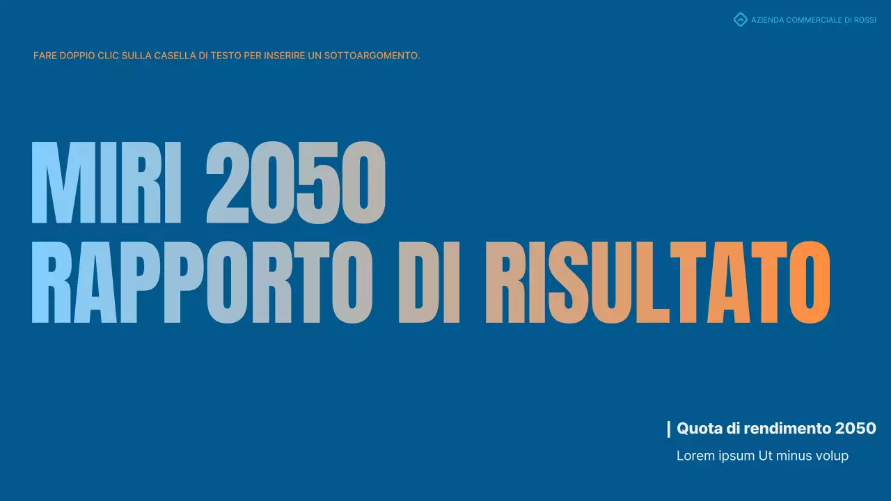 Una semplice scheda di valutazione blu e arancione