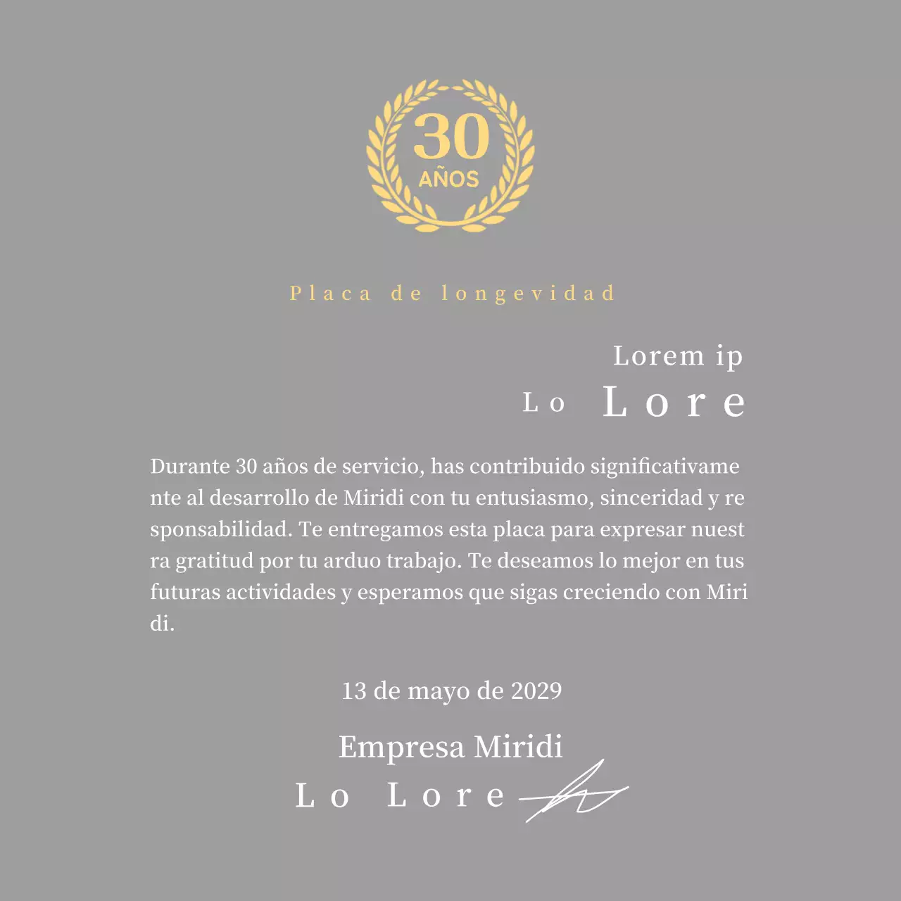 Concepto de placa de antigüedad con símbolo de laurel