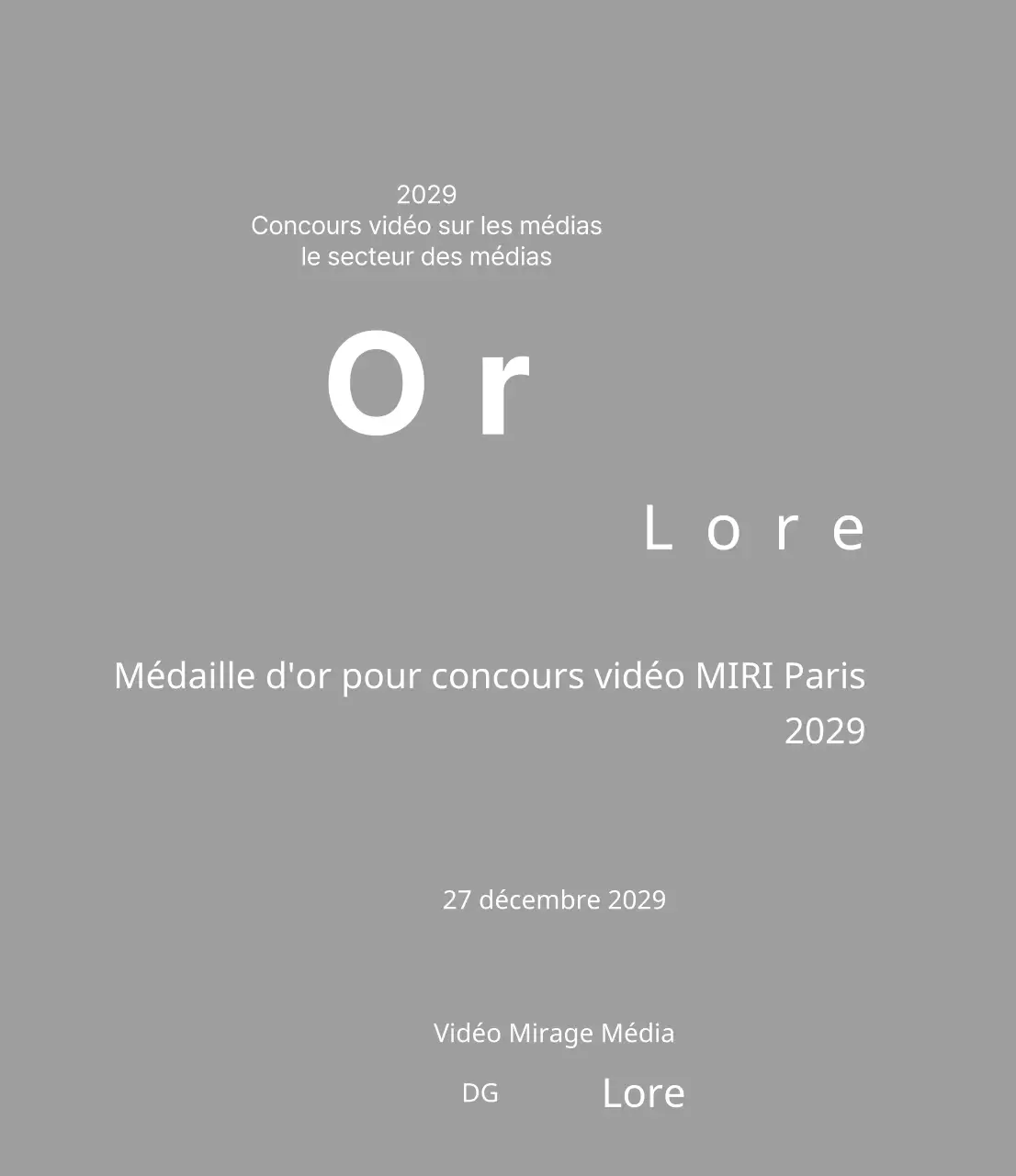 Plaques gagnantes pour un concept de prix de concours soigné