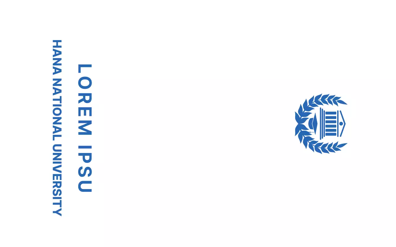 Schul-Werbeartikel in Blau mit Lorbeer und Schulgebäude-Logo