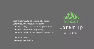 Plaque de finisher d'un club de montagne avec logo du club, illustration d'une montagne verte