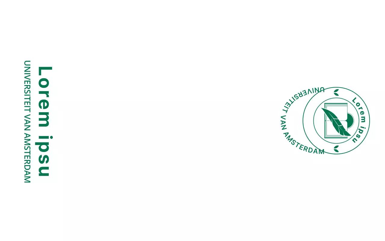 Schoolontwerp met een illustratie van het iconische logo van de school