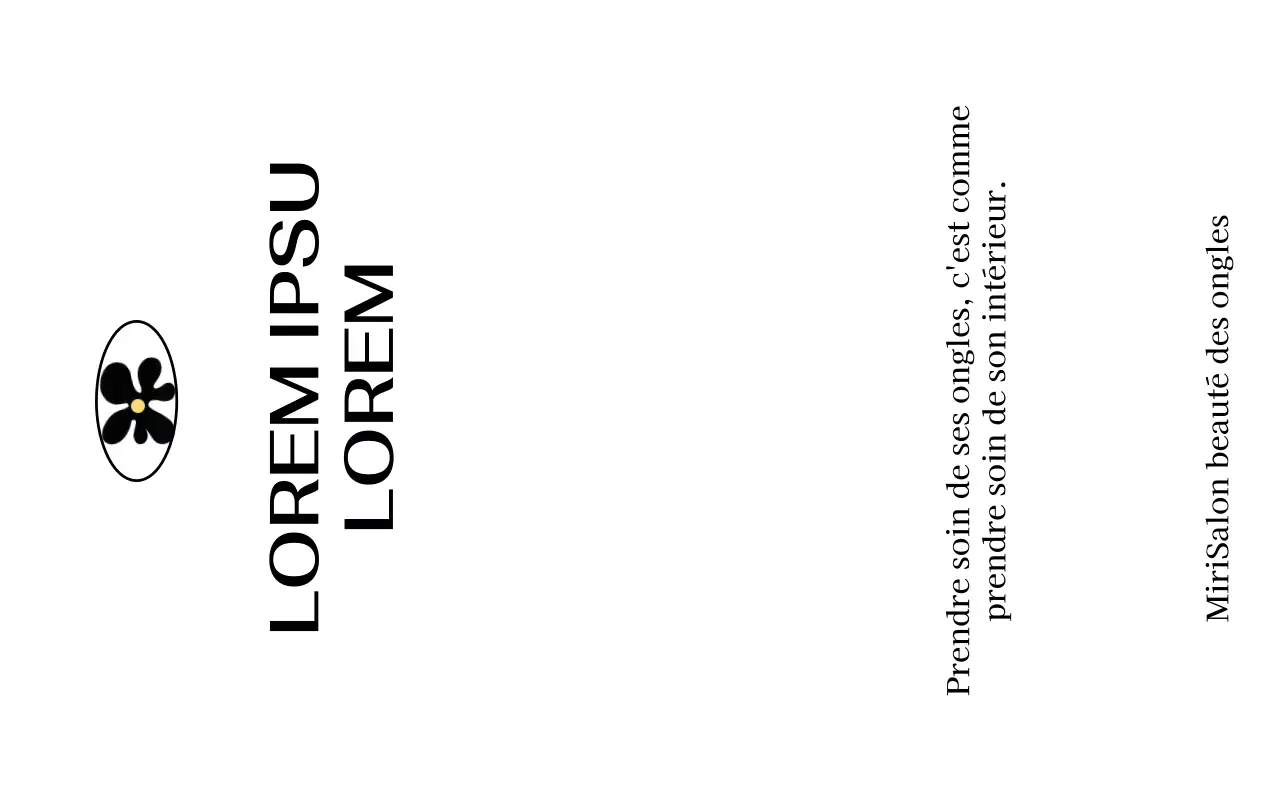 Un concept de salon de manucure chic en noir