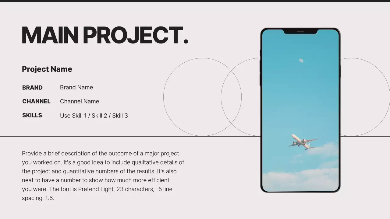블랙 모던 커리어 포트폴리오 프레젠테이션