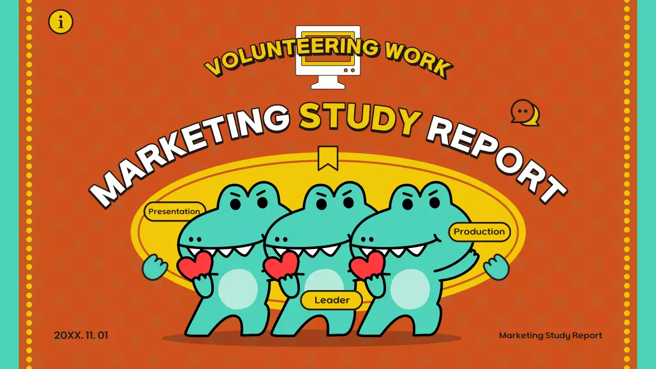 오렌지 코믹 마케팅 보고서 프레젠테이션