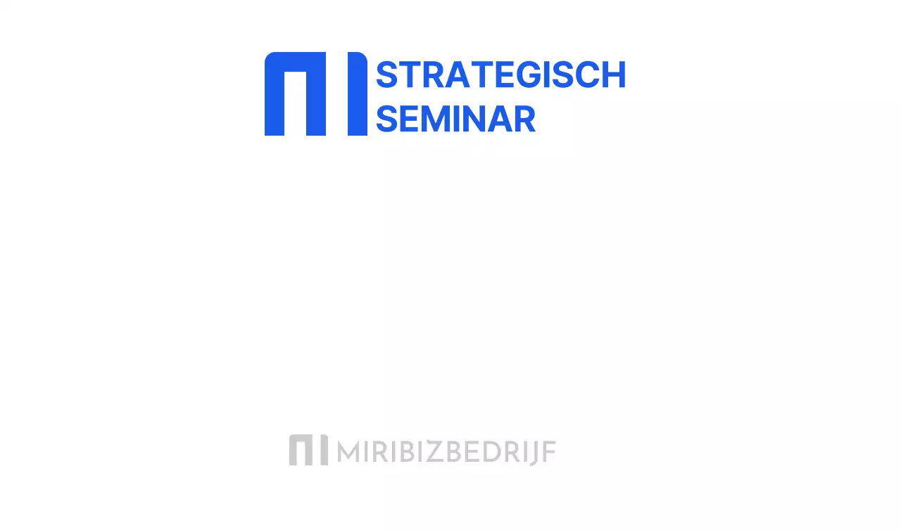 Concept bedrijfsseminar in blauw