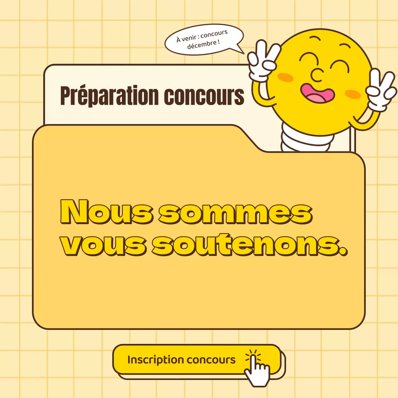 Un guide pour faire apparaître les listes de concours en jaune