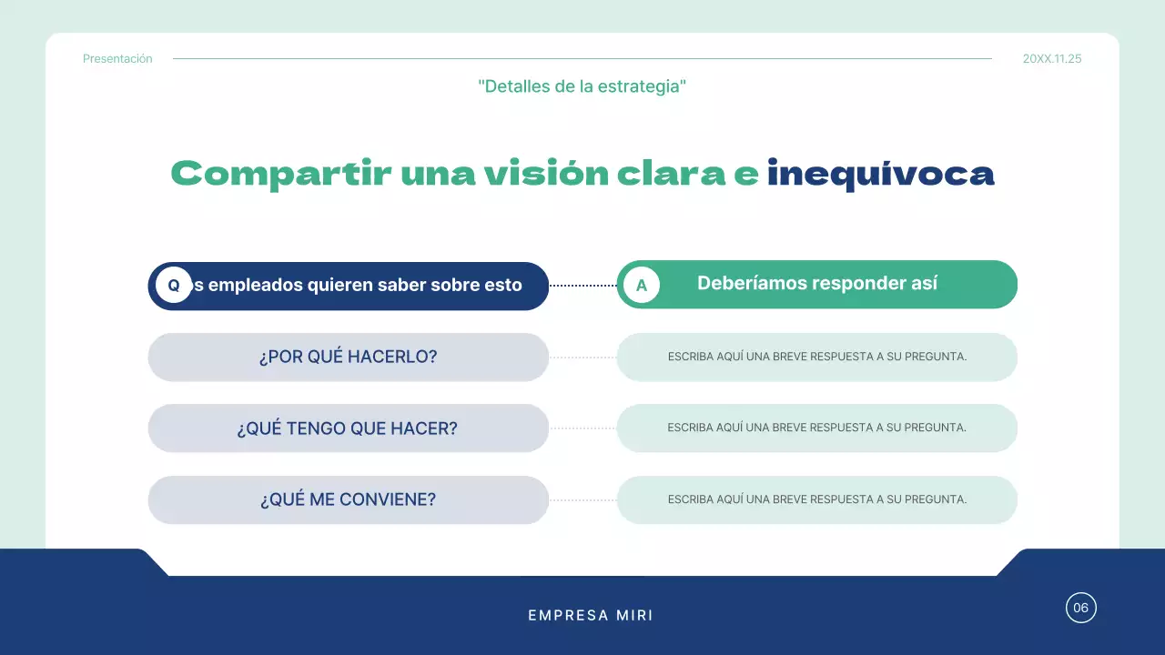 Plan de lecciones de consultoría de formación empresarial sencilla de Blue and Mint