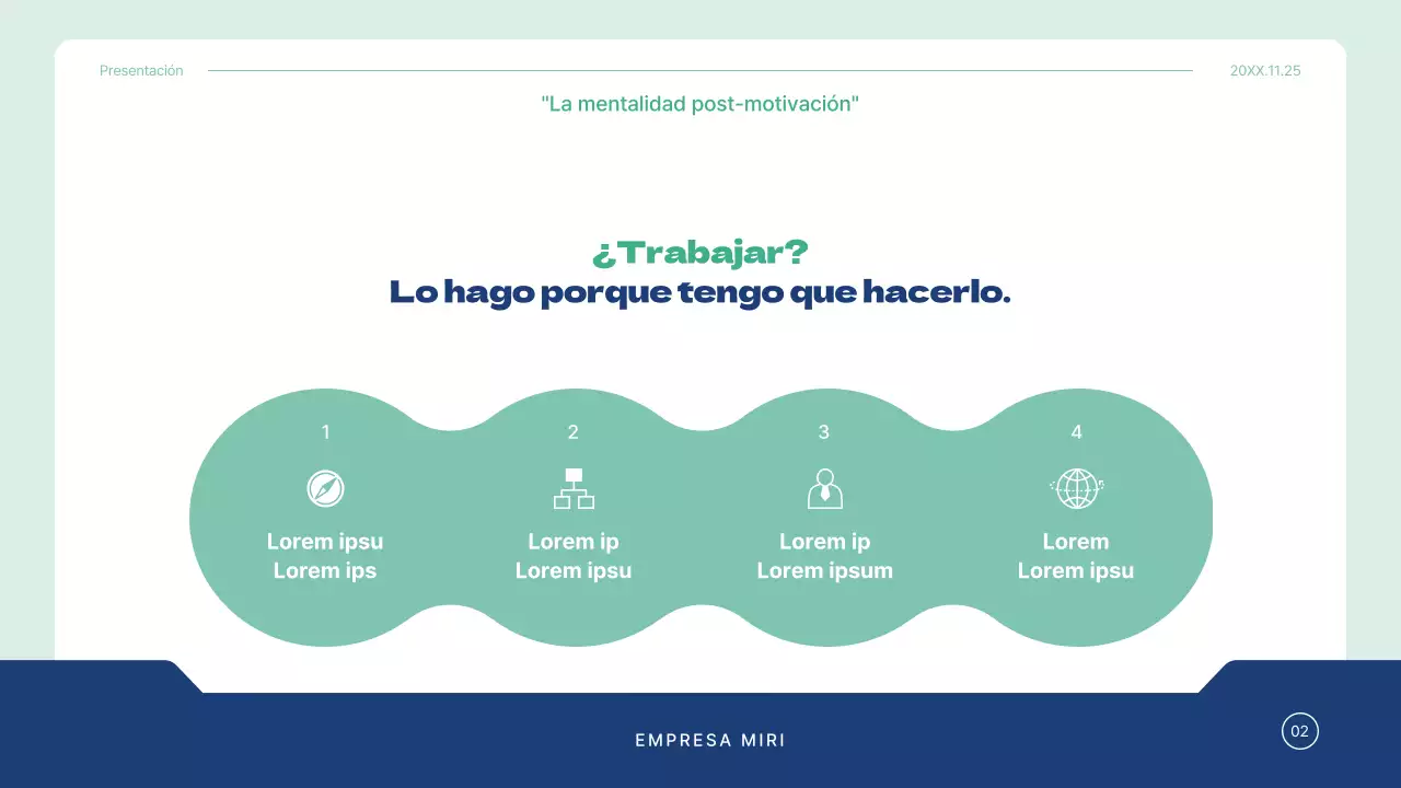 Plan de lecciones de consultoría de formación empresarial sencilla de Blue and Mint