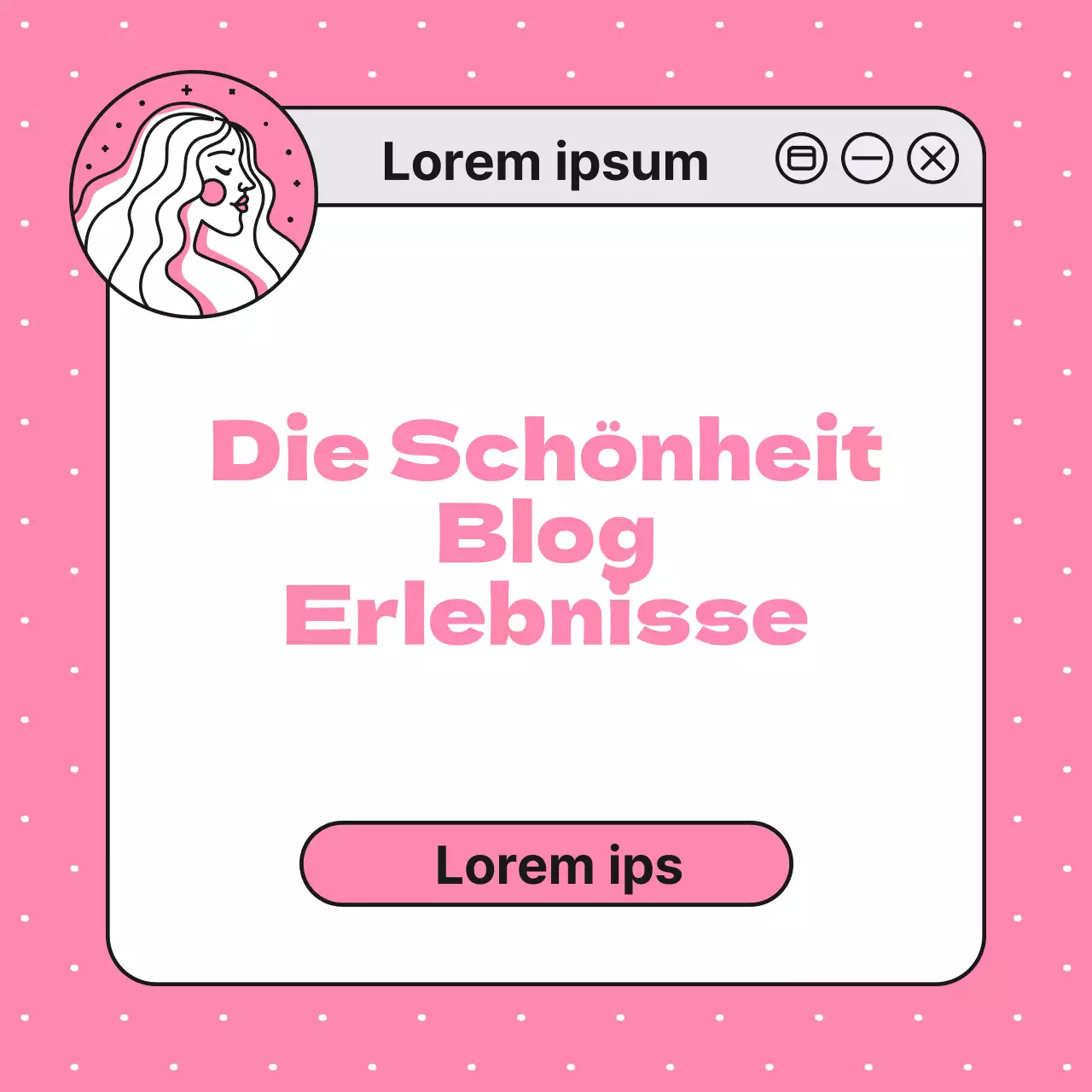 Pink's simple beauty blog trial ad