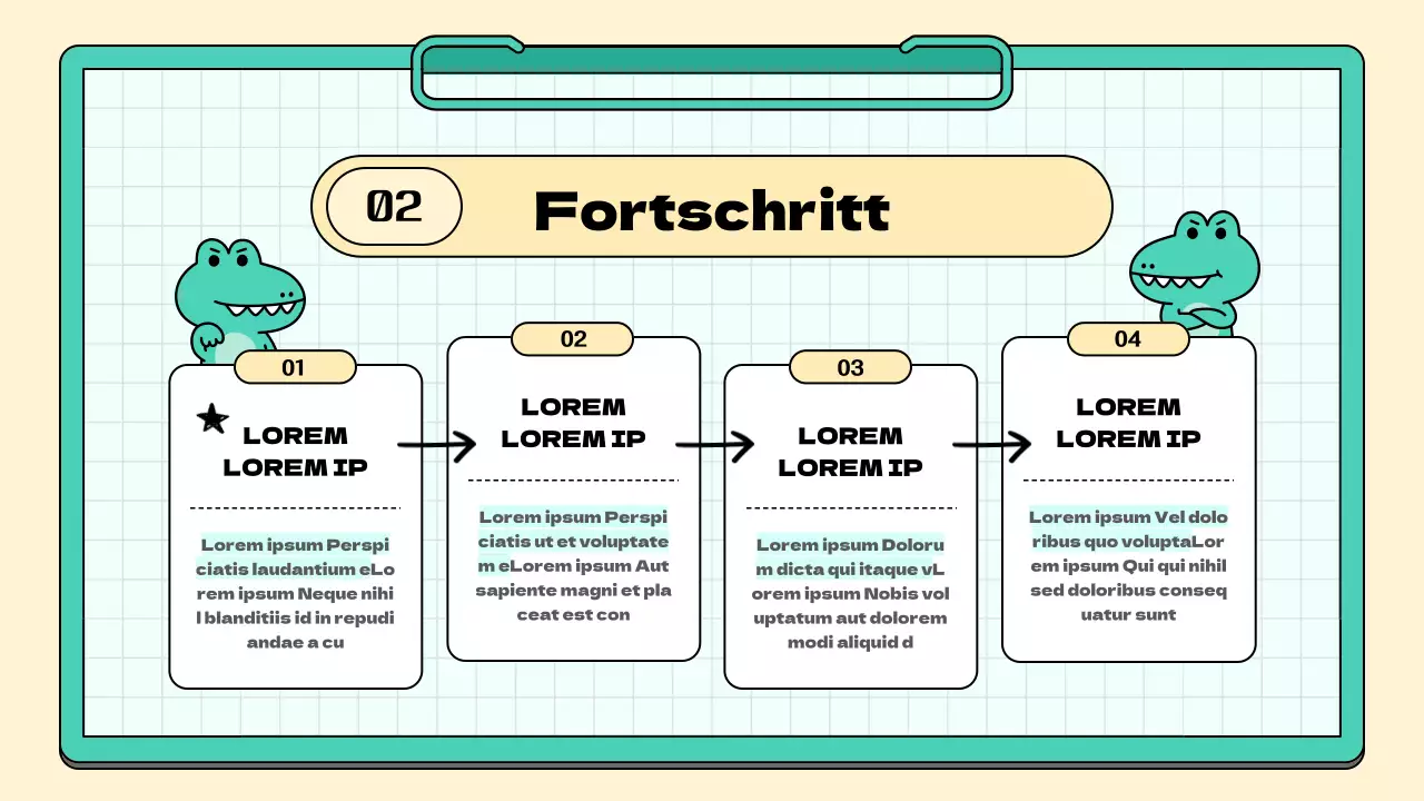 Ein einfacher Bericht über die Sitzung der Marketingstudie für mintfarbene und gelbe Unterstützer