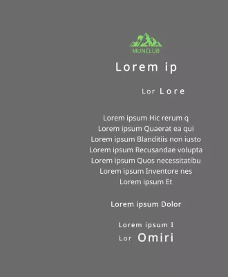 Finisher-Plakette eines Bergclubs mit Clublogo-Konzept und grüner Bergillustration