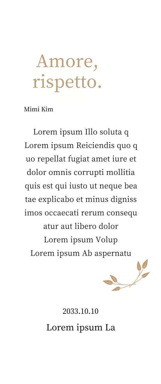 Targa di ringraziamento di classe con oro e foglie