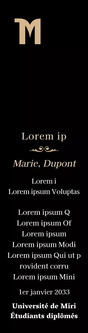 Plaque de diplôme luxueuse avec logo de l'école et bordure dorée