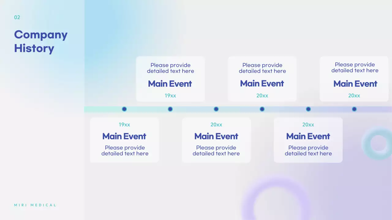 블루 모던 헬스케어 제안 프레젠테이션