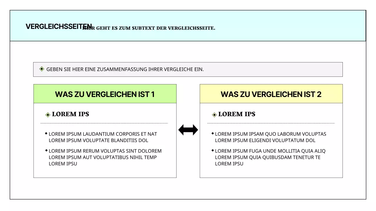 Ein einfacher druckbarer Bericht in Hellblau und Chartreuse