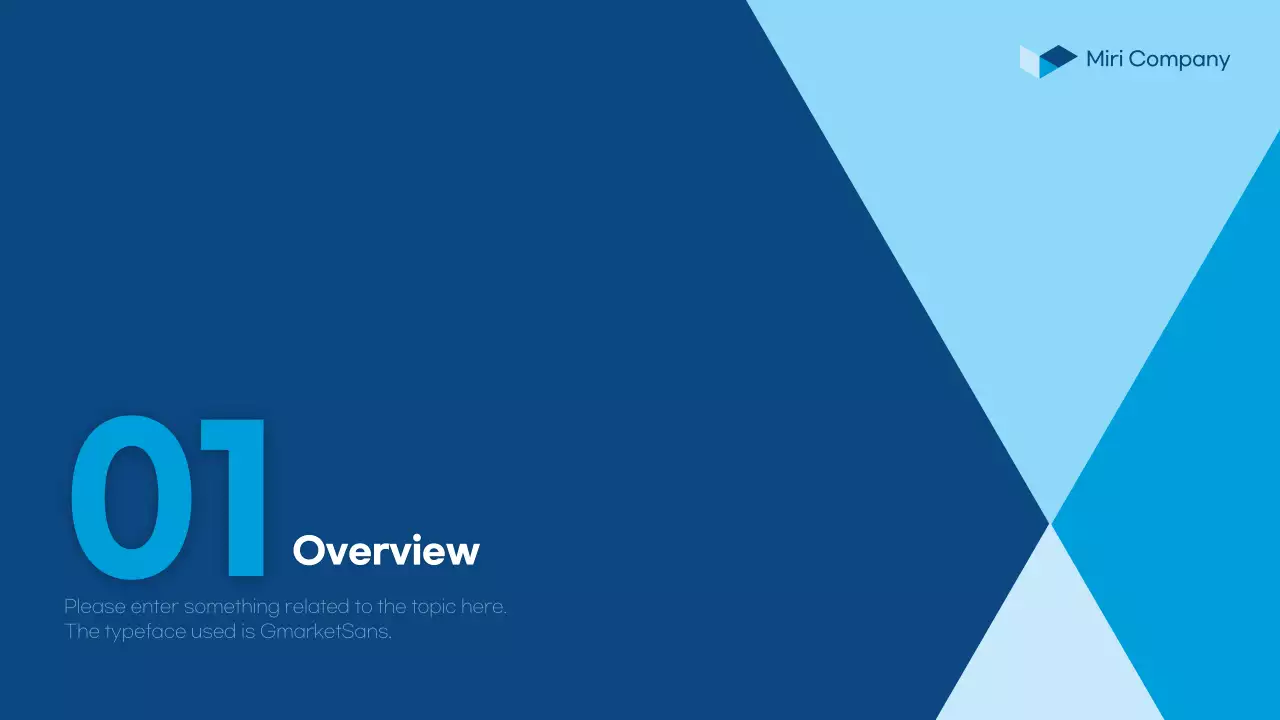 블루 모던 비즈니스 프레젠테이션