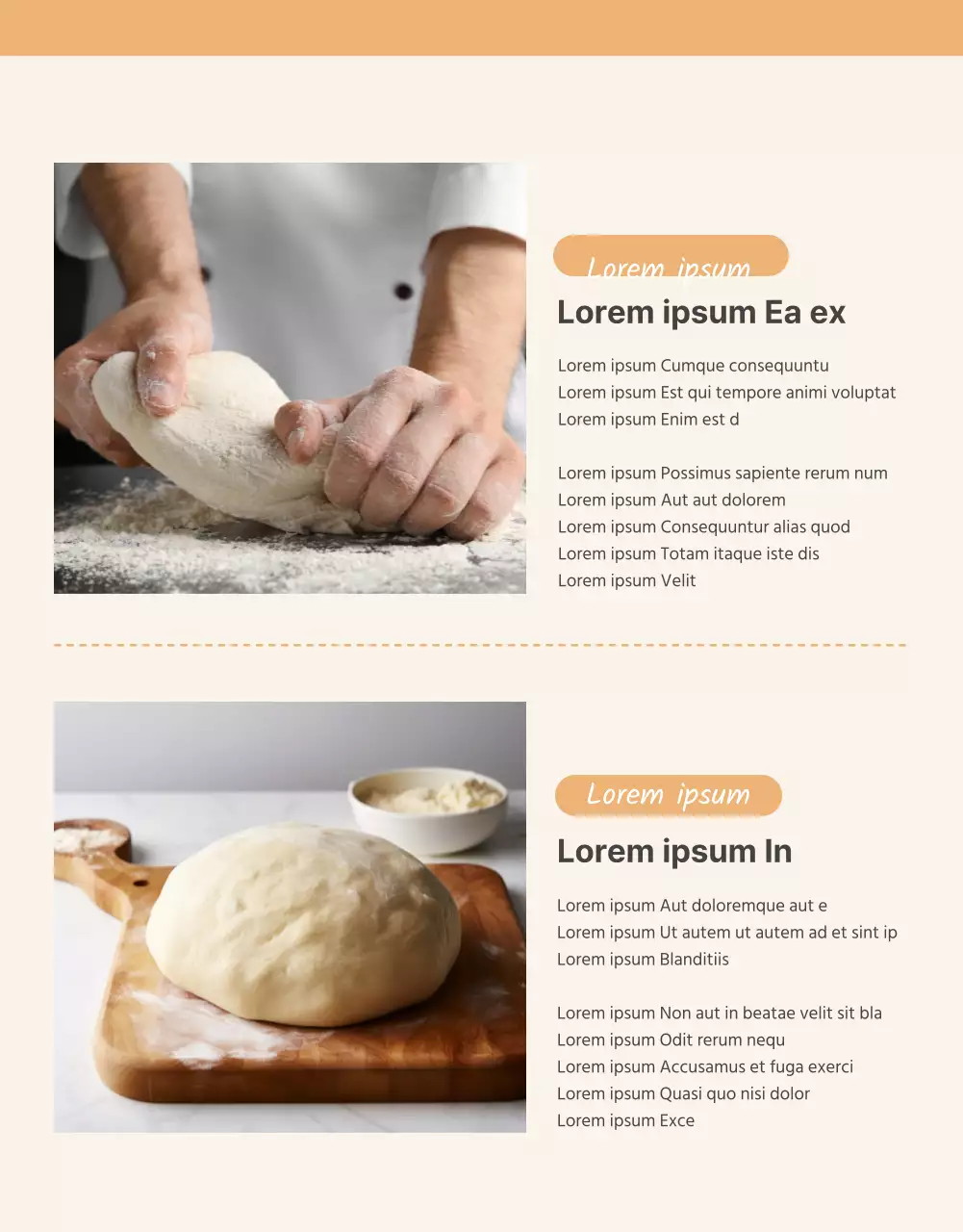 Promover la venta de un cuello básico de ganchillo naranja y beige