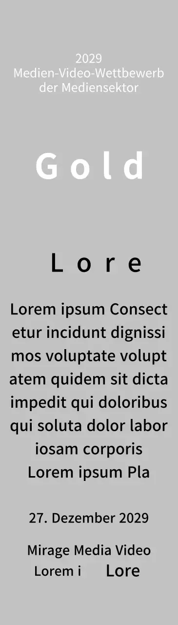 Siegertafeln für ein pfiffiges Wettbewerbspreiskonzept