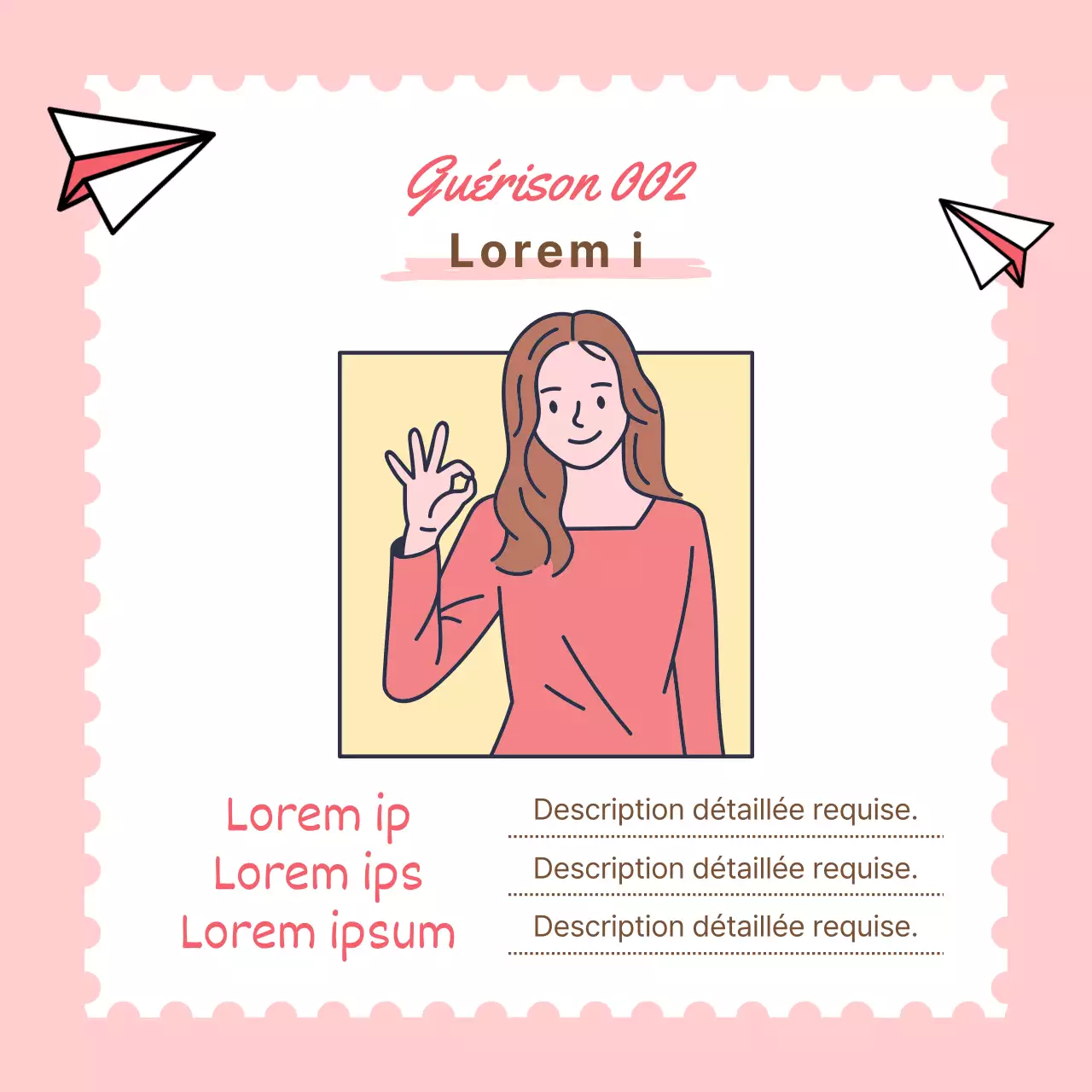 Promouvoir le centre de guérison classique jaune et rose Worry Centre