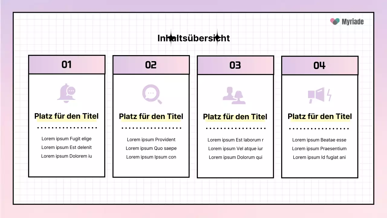 Ein einfaches Trainingsdeck mit einem lila Farbverlauf