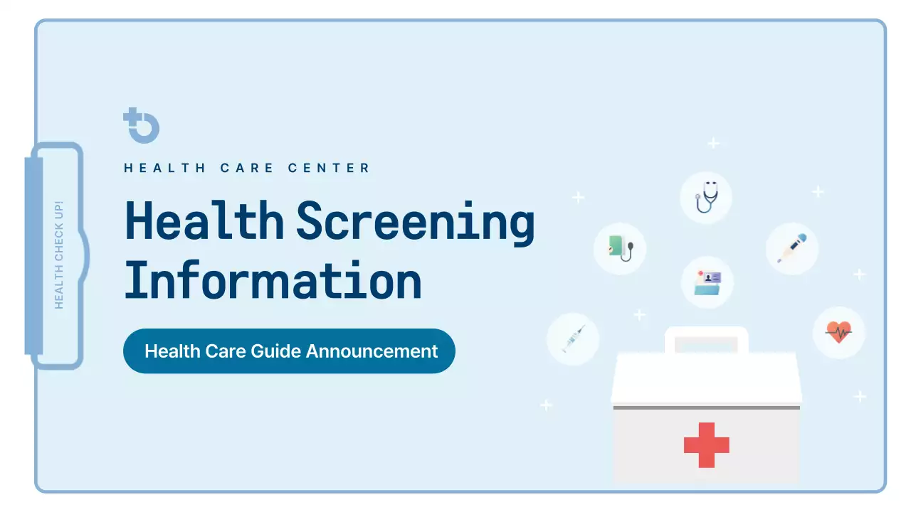 Blue Modern Health Guide Presentation