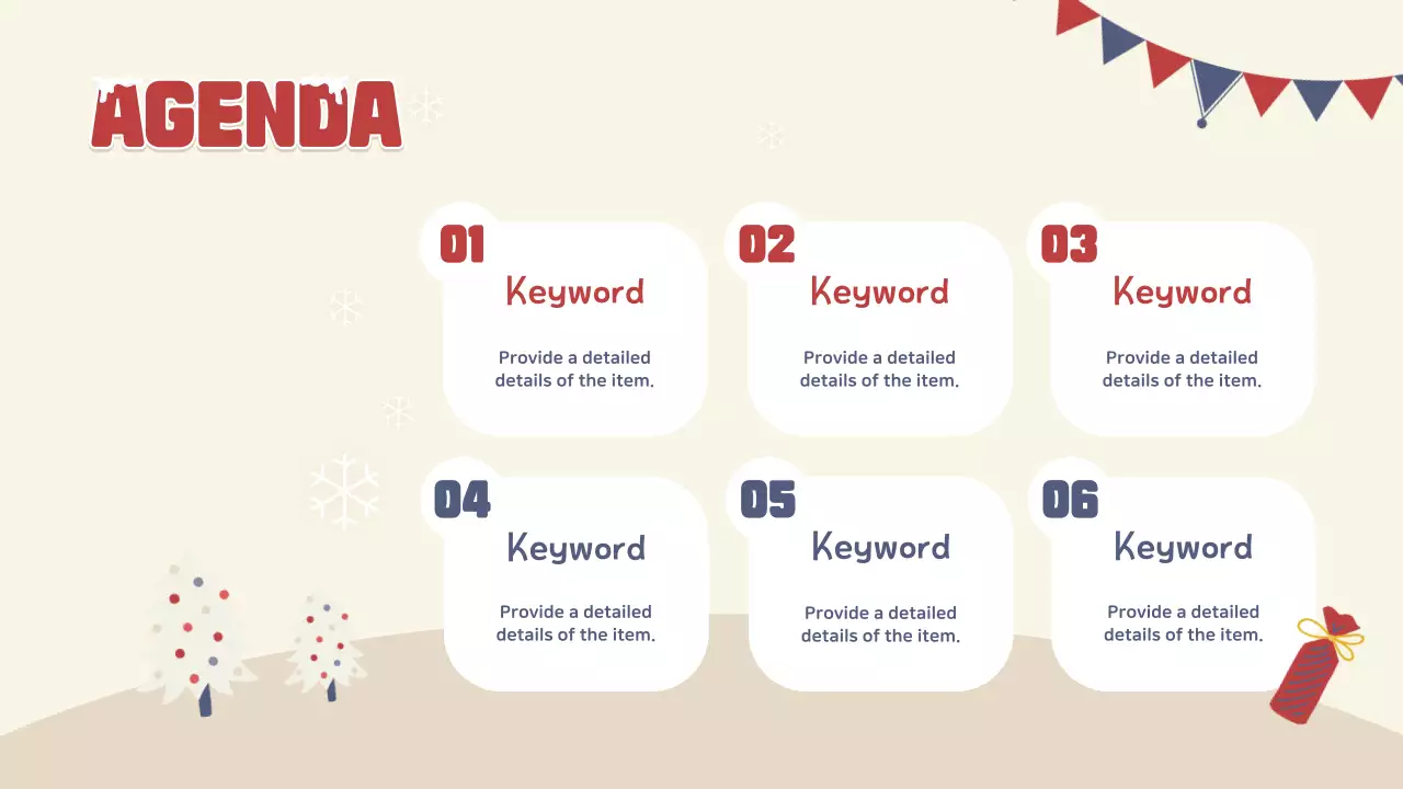 베이지색 축제 겨울 가이드 프레젠테이션