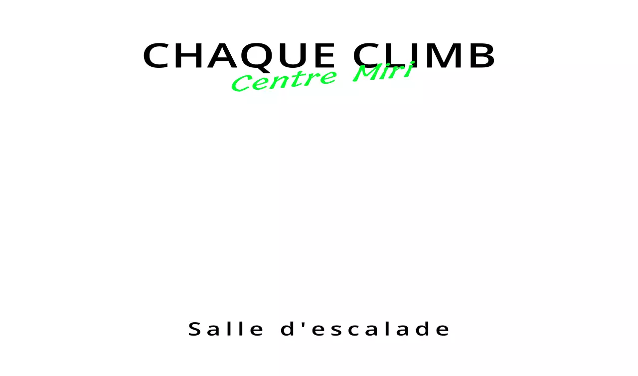 Conception de la promotion de l'escalade avec une apparence soignée