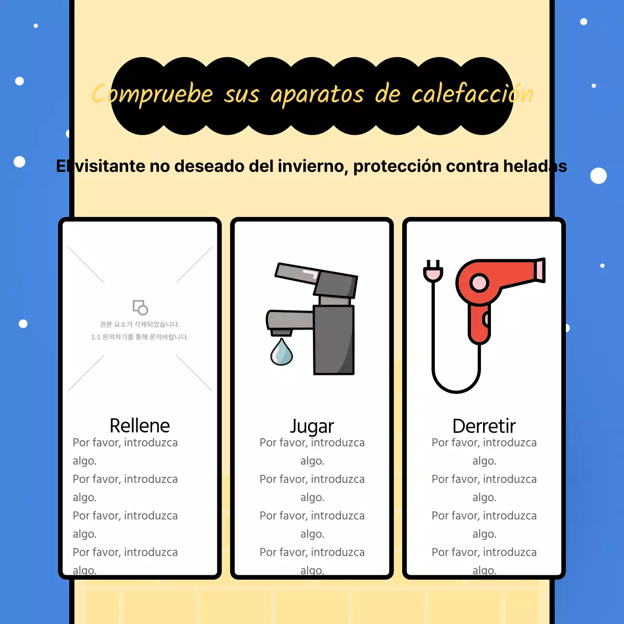 Una moderna guía de invernaje con fondo azul