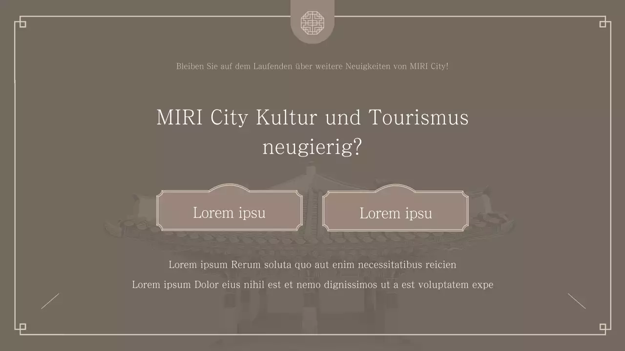 Brown and Simple Kultur und Tourismus Newsletter Magazin