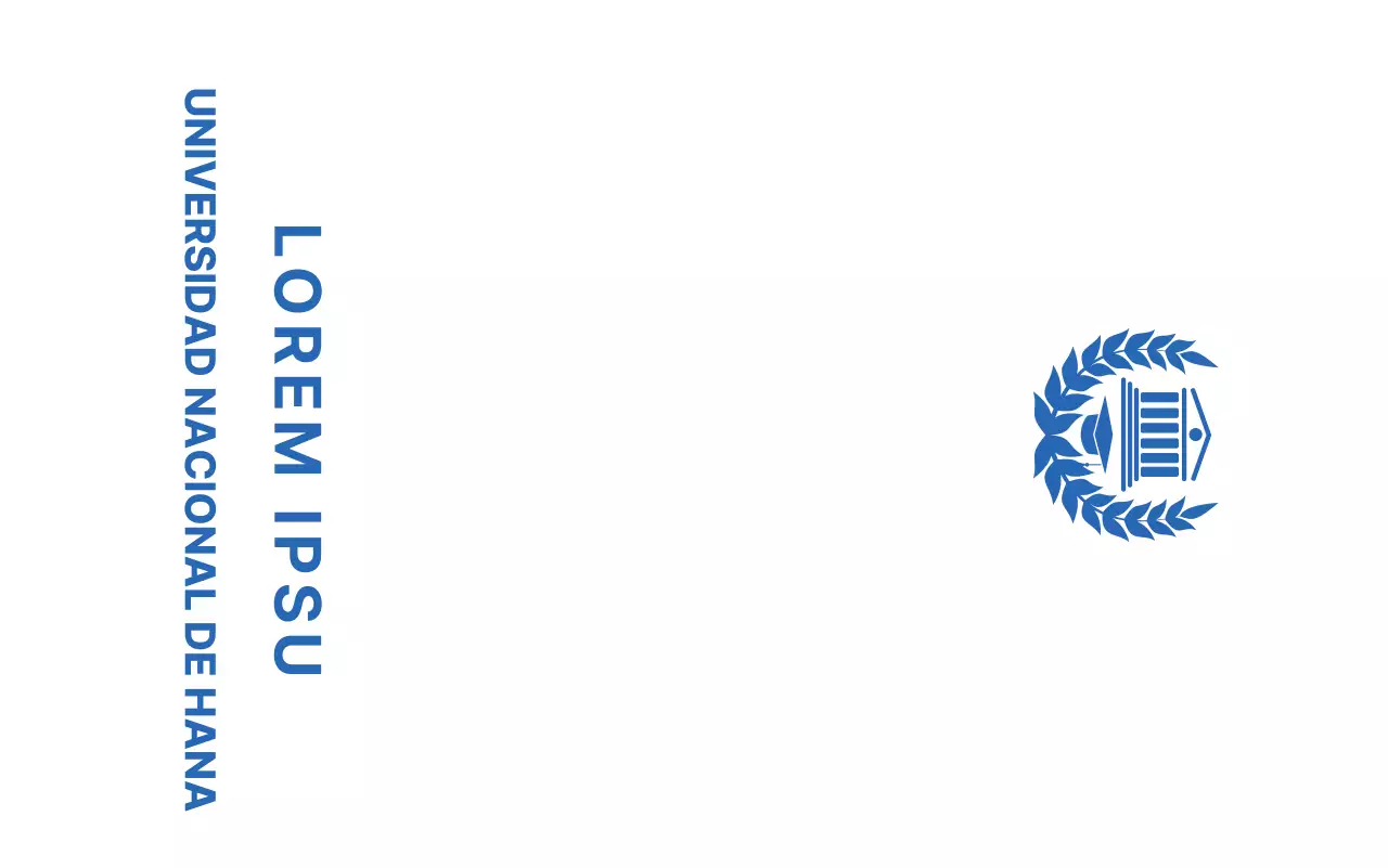 Artículos promocionales escolares en azul con laureles y logotipo del edificio escolar