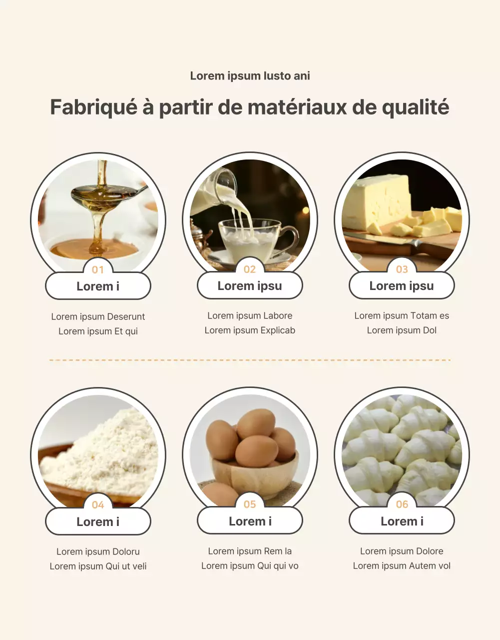 Promouvoir la vente d'un collier de base en crochet orange et beige