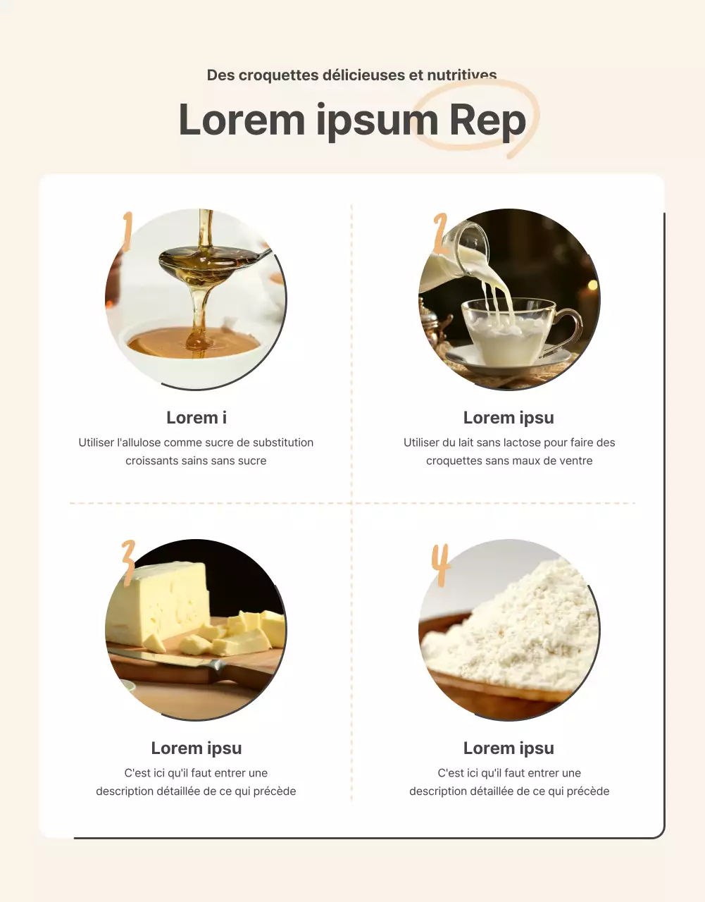 Promouvoir la vente d'un collier de base en crochet orange et beige