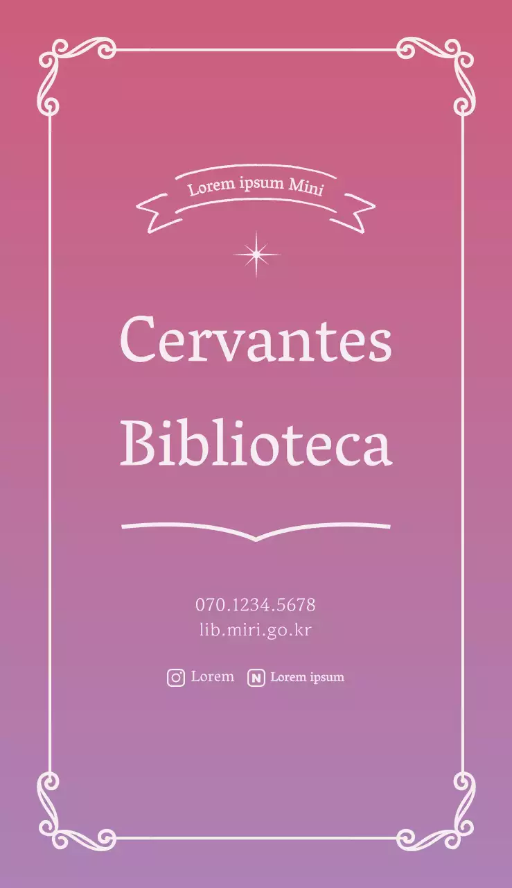 Promueva una biblioteca sencilla y clásica en rosa