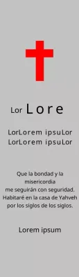 Placas funerarias de concepto cristiano o católico con versículos bíblicos