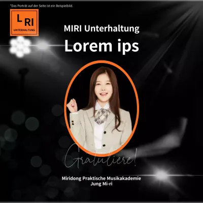 Moderne Annahmeerklärung in Schwarz und Orange