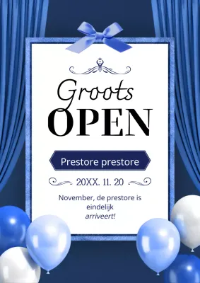 Aankondiging van de opening van een luxe filiaal in Farang